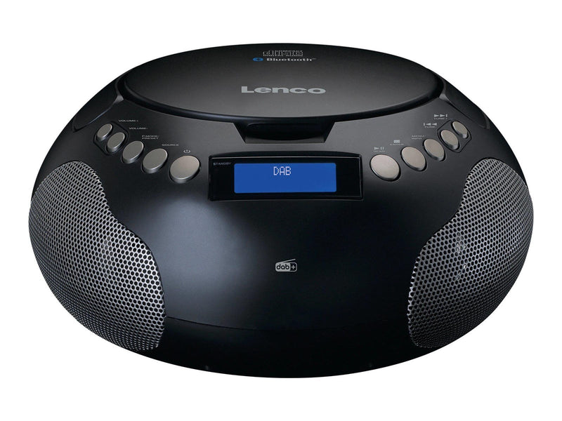 Lenco SCD-341BK - Boombox with DAB+/ FM radio and Bluetooth® - DAB/DAB+/FM - Stereo - schwarz