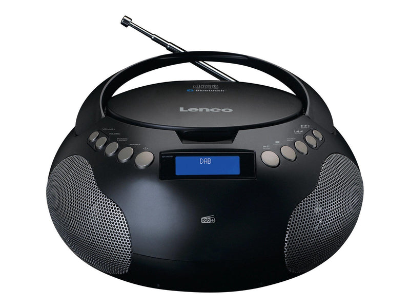 Lenco SCD-341BK - Boombox with DAB+/ FM radio and Bluetooth® - DAB/DAB+/FM - Stereo - schwarz