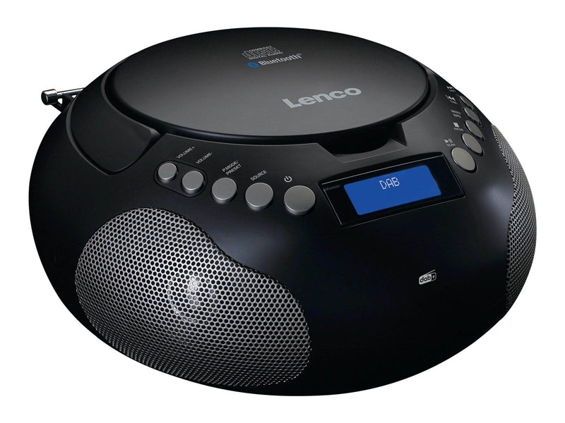 Lenco SCD-341BK - Boombox with DAB+/ FM radio and Bluetooth® - DAB/DAB+/FM - Stereo - schwarz