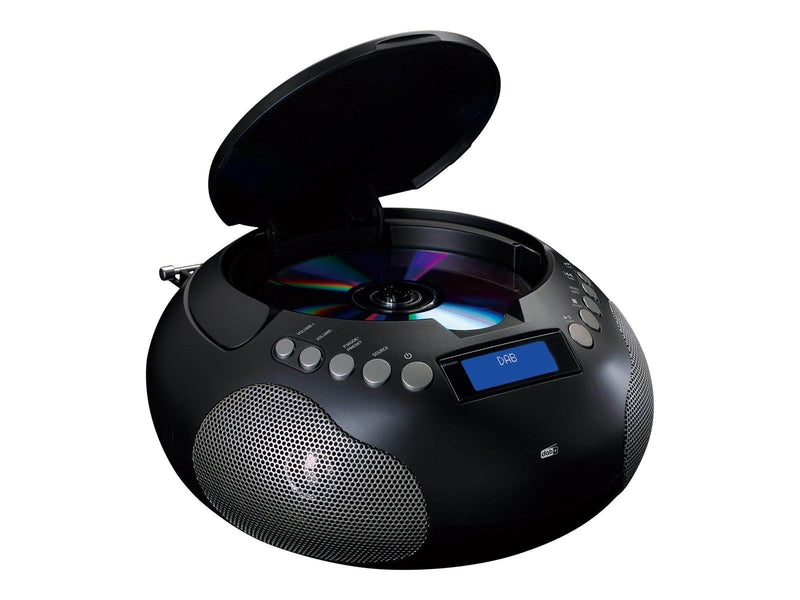 Lenco SCD-341BK - Boombox with DAB+/ FM radio and Bluetooth® - DAB/DAB+/FM - Stereo - schwarz