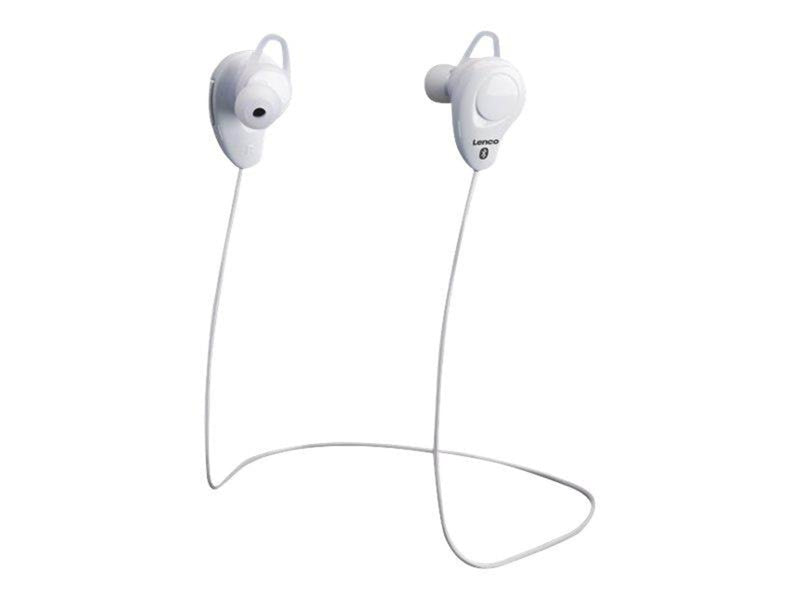 Lenco EPB-015WH - Wireless in-ear headset - White