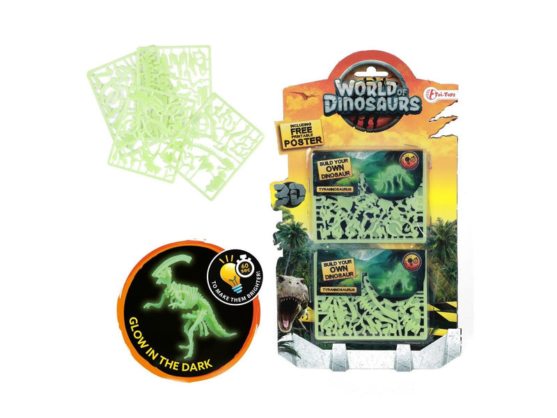 World of Dinosaurs 3D Puzzle Dino Glow in the Dark 3D Puzzle