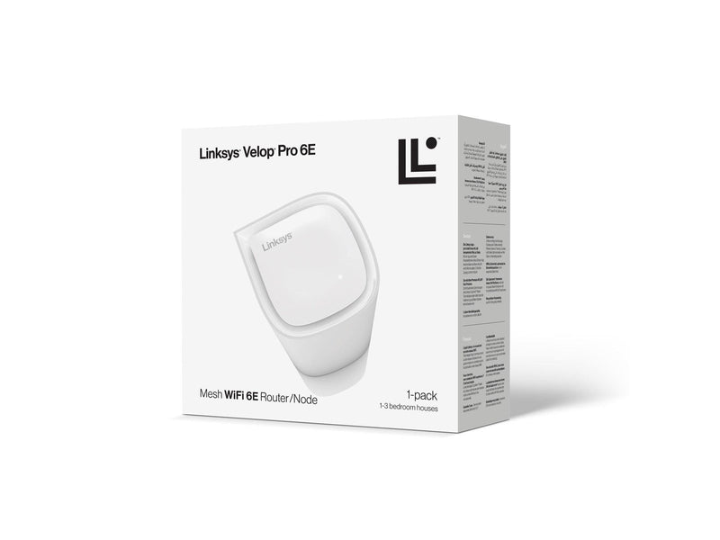 Linksys Velop Pro 6E AXE5400 True Tri-Band Wi-Fi 6E Mesh System (1-pack) - Mesh router Wi-Fi 6