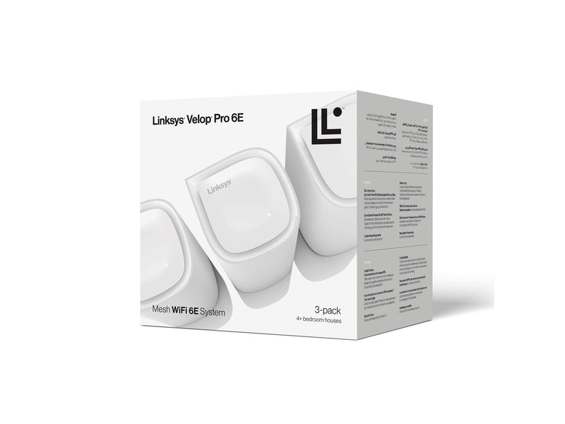 Linksys VELOP Pro 6E MX6203 Tri-Band Mesh WiFi 6E System (3-Pack) - Mesh router Wi-Fi 6