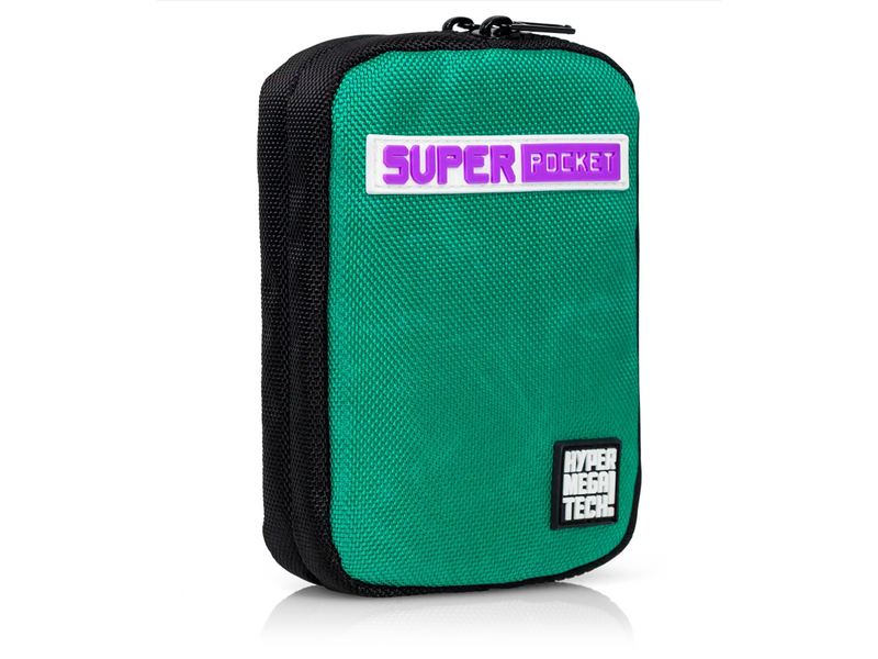 Hyper Mega Tech! Super Pocket Fabric Case - Green - Miscellaneous Bag