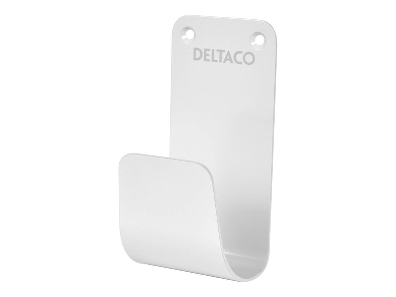 Deltaco E-charge Cable Hook Stainless Steel SS304 white