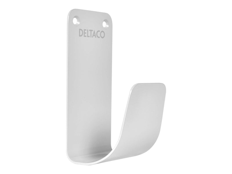 Deltaco E-charge Cable Hook Stainless Steel SS304 white
