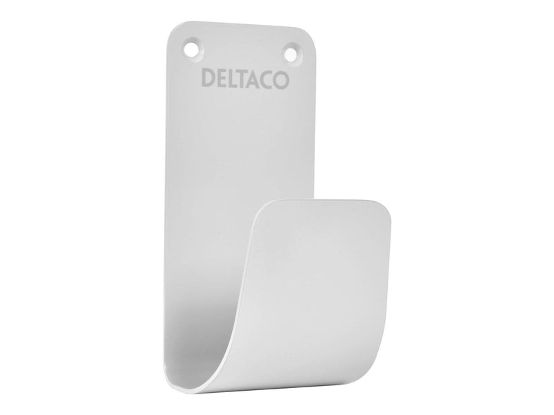 Deltaco E-charge Cable Hook Stainless Steel SS304 white