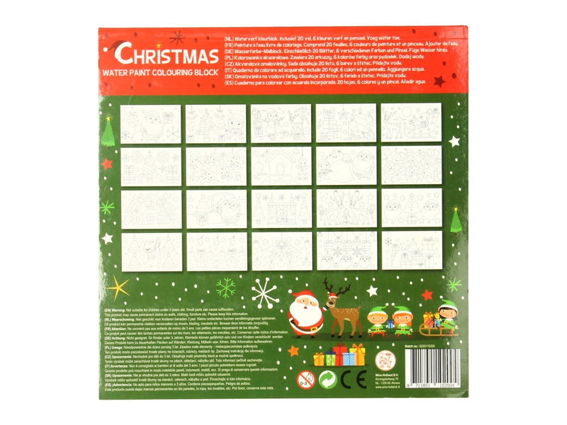 Wins Holland Watercolor block Christmas