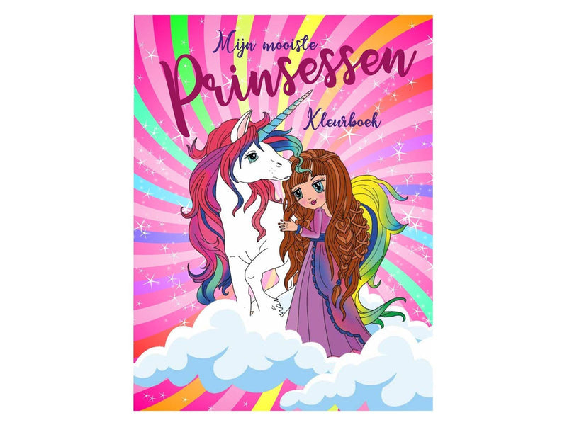 Mondikaarten My Most Beautiful Princesses Coloring Book 96pages.