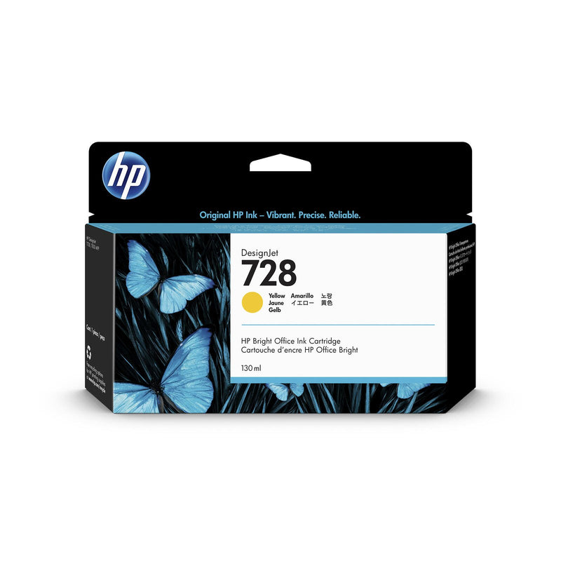 HP Original 728 Druckerpatrone - gelb (F9J65A)