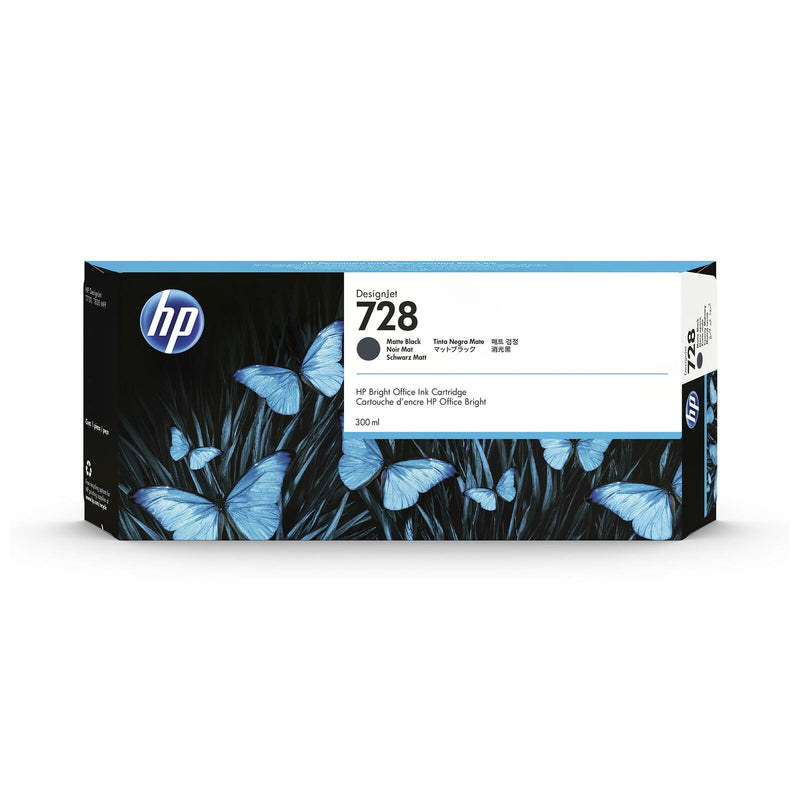 HP Original 728 Druckerpatrone - mattschwarz (F9J68A)