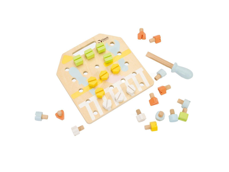 Classic World Wooden Screwboard Coordination Game 27pcs.