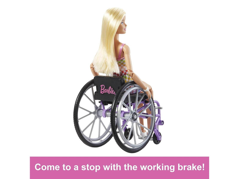 Barbie  Fashionista Rollstuhl Karomuster