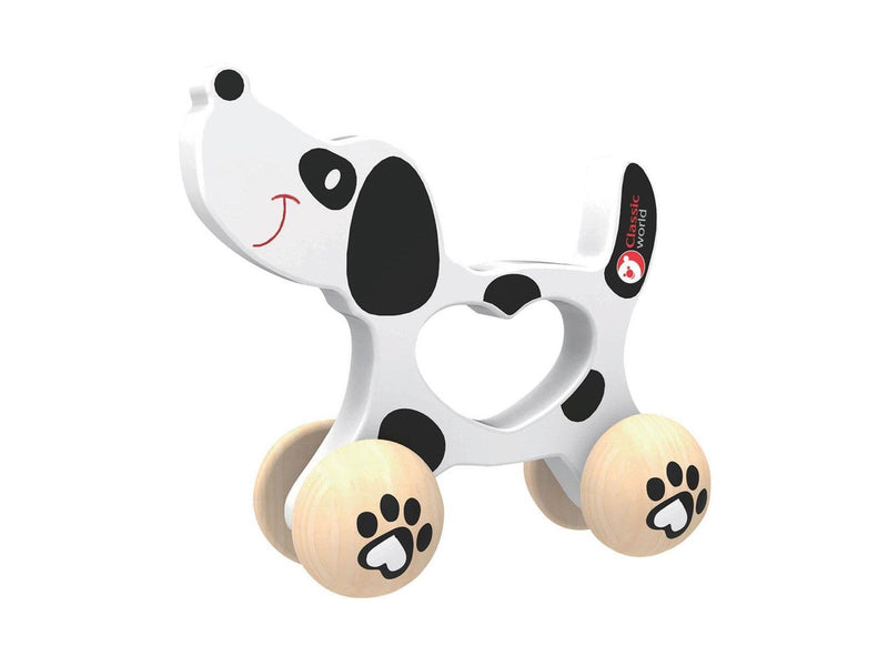 Classic World Wooden Push Figure Dog