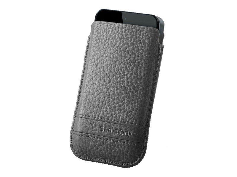 Samsonite Slim Classic Leather - protective sleeve for mobile phone