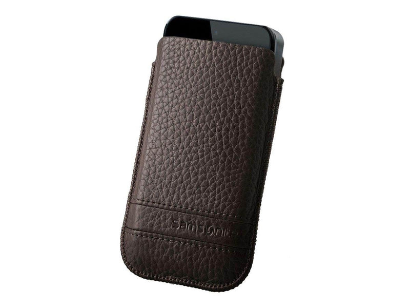 Samsonite Slim Classic Leather - protective sleeve for mobile phone