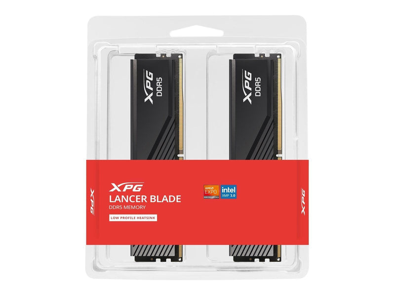 A-Data XPG Lancer Blade DDR5-6000 - 32GB - CL30 - Dual Channel (2 pcs) - AMD EXPO & Intel XMP - Schwarz