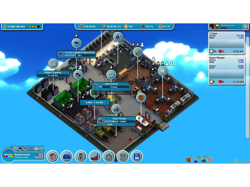 Mad Games Tycoon - Sony PlayStation 4 - Strategie - PEGI 3