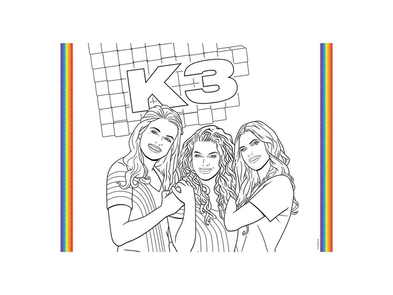 Folat BV K3 Placemats Coloring Pages 6pcs.
