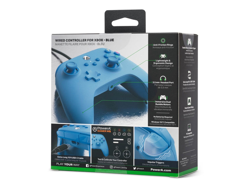 PowerA Kabelgebundener Controller für Xbox - Blau - Controller
