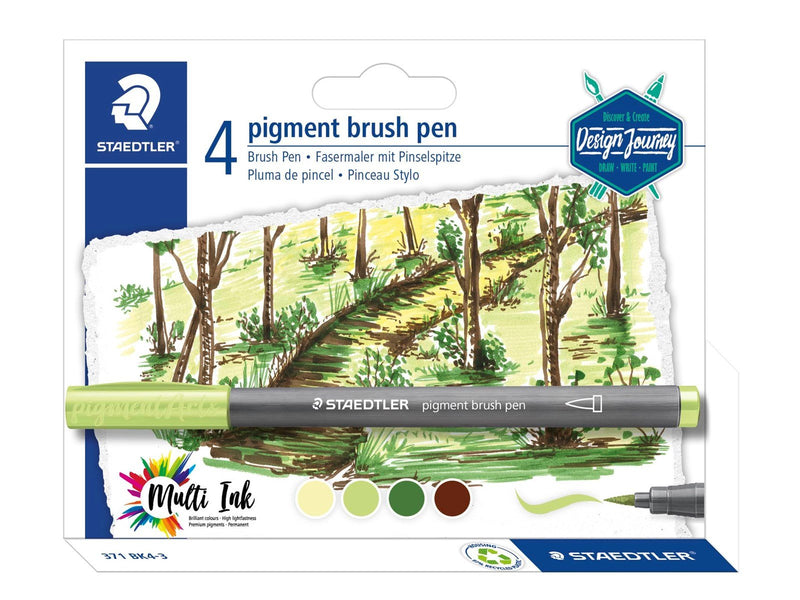 Staedtler Brush Pens "Forest Colours" 4 pcs