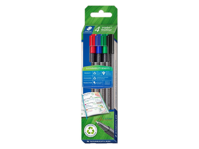 Staedtler Fineliner triplus rPP 4pcs