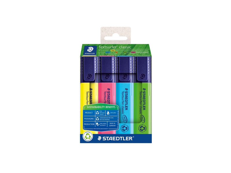 Staedtler Highlighter Textsurf.rPP 4pc.wallet