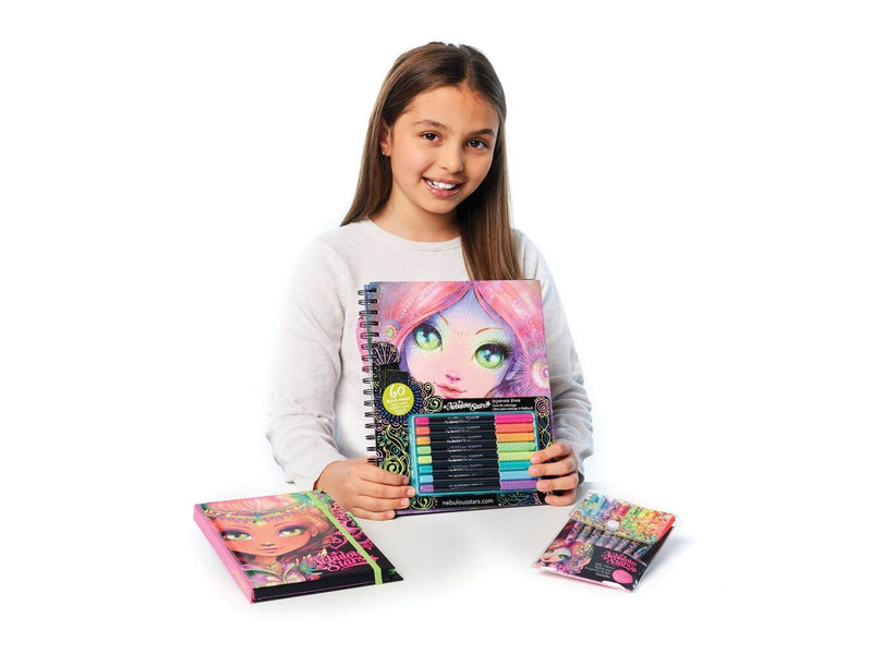 Nebulous Stars Nebulous Star Black Pages Coloring Book Coralia