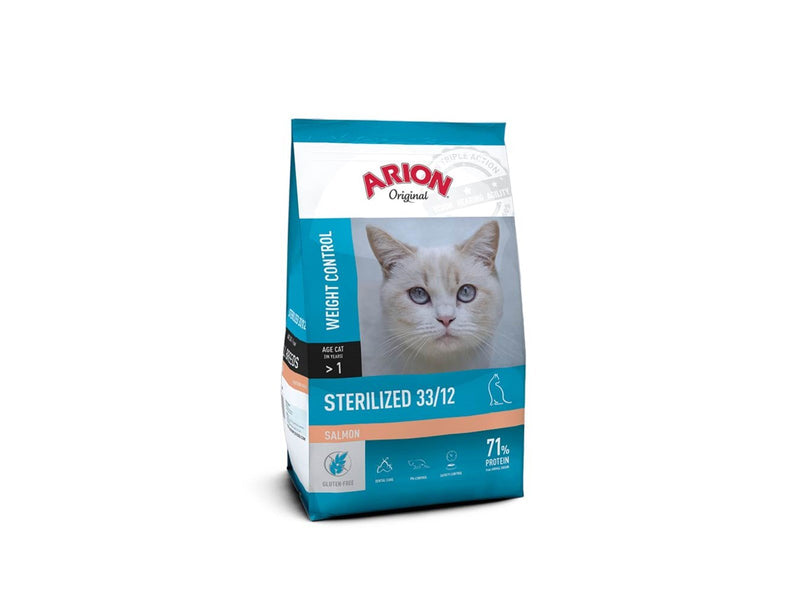 ARION - Cat Food - Original Cat Sterilized - Salmon - 7.5 Kg
