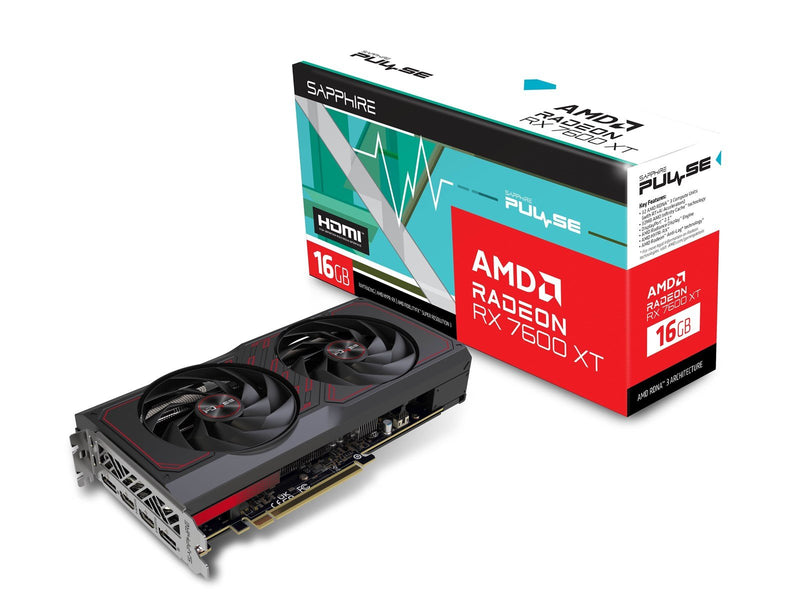 Sapphire Radeon RX 7600 XT Pulse - 16GB GDDR6 RAM - Grafikkarte