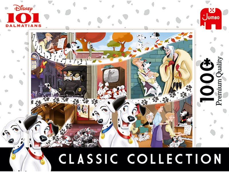 Jumbo Puzzle - Disney Classic Collection: 101 Dalmatians (1000 pcs)