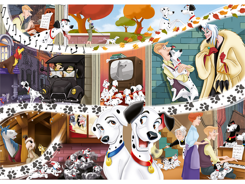 Jumbo Puzzle - Disney Classic Collection: 101 Dalmatians (1000 pcs)