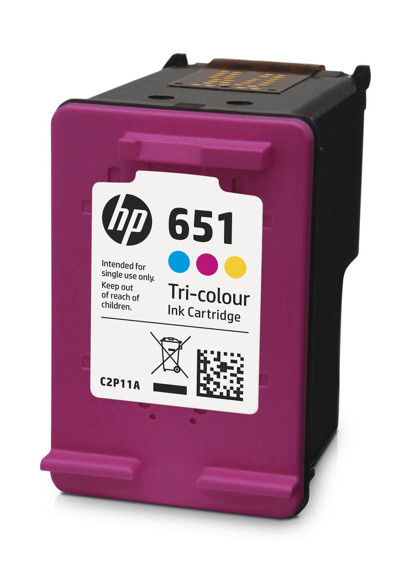 HP Original 651 Druckerpatrone - cyan, magenta, gelb (C2P11AE#BHK)