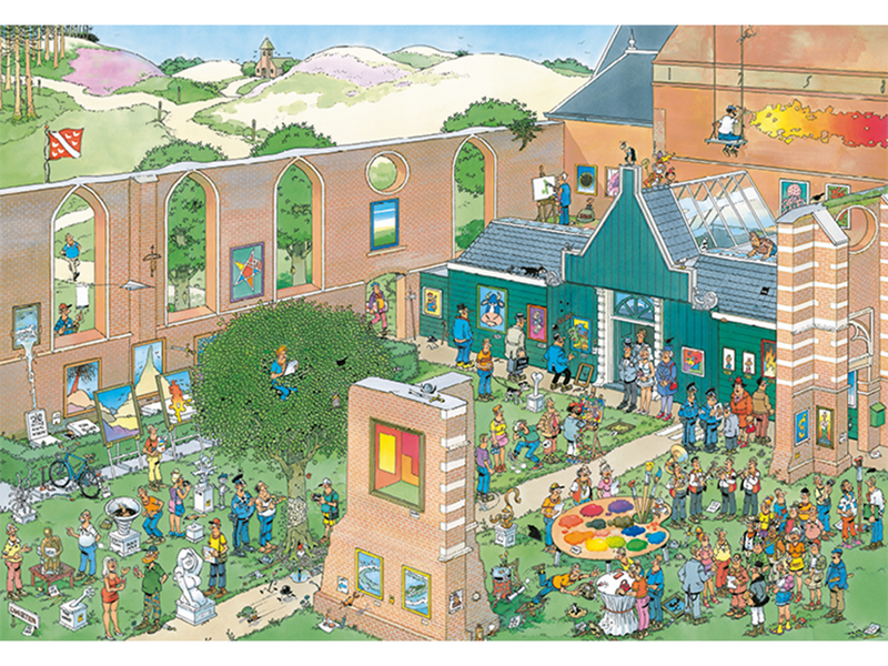 Jumbo Puzzle Jan van Haasteren - The Art Market (1000 pcs)