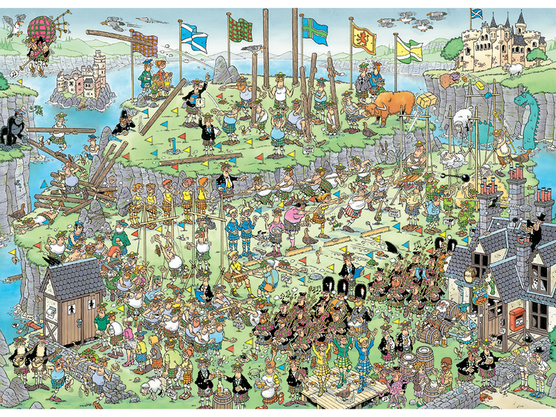 Jumbo Puzzle Jan van Haasteren Highland Games (1000 pcs)