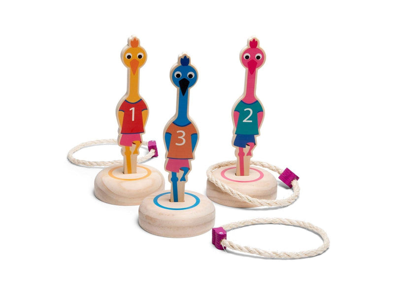 Ring Throwing Birds Wood - Throwing Game