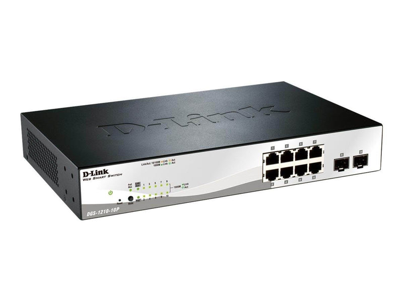 D-Link DGS-1210-10P Smart+ Managed Gigabit Switch