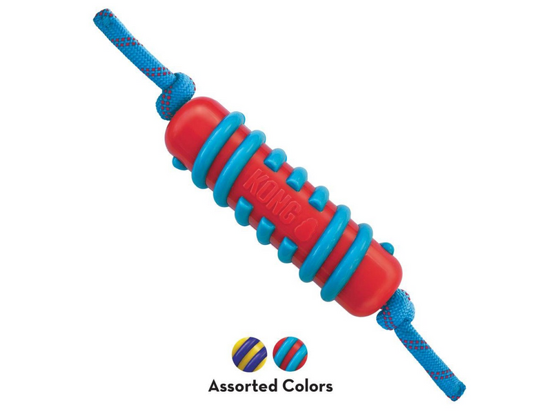KONG Jaxx Brights Stick with rope Assorted 36cm