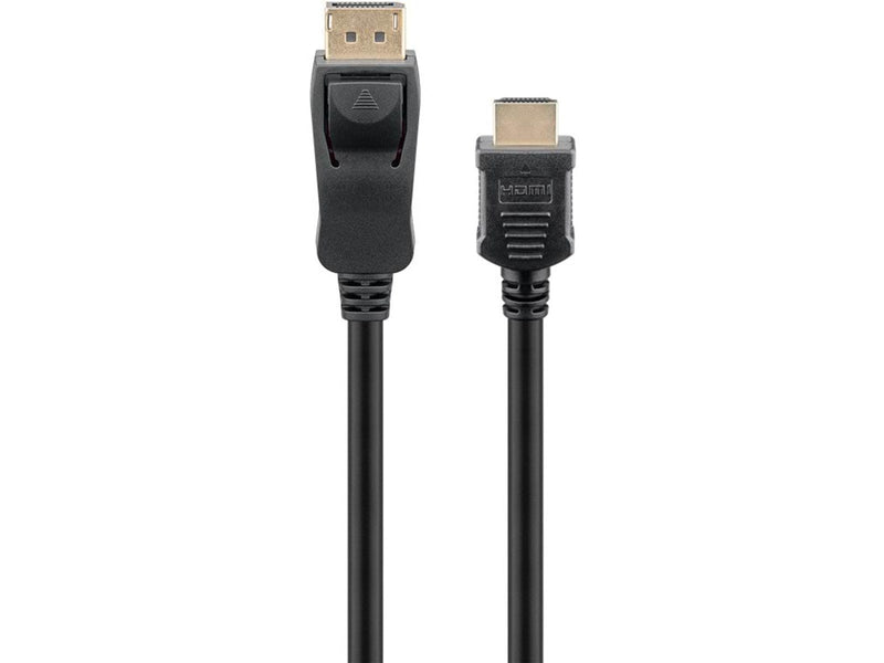 Pro DisplayPort 1.2 - HDMI 2.0 - Display Kabel - 1m - Schwarz