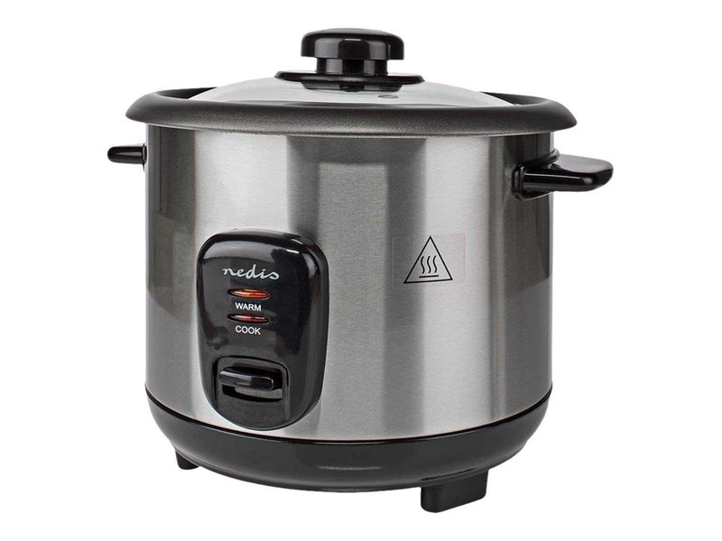 Nedis KARC110AL - rice cooker - black / silver