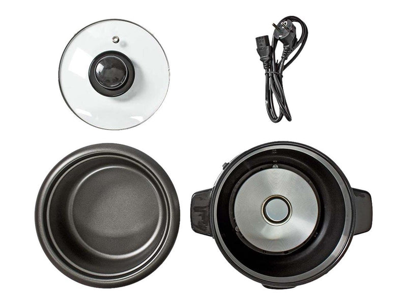 Nedis KARC110AL - rice cooker - black / silver