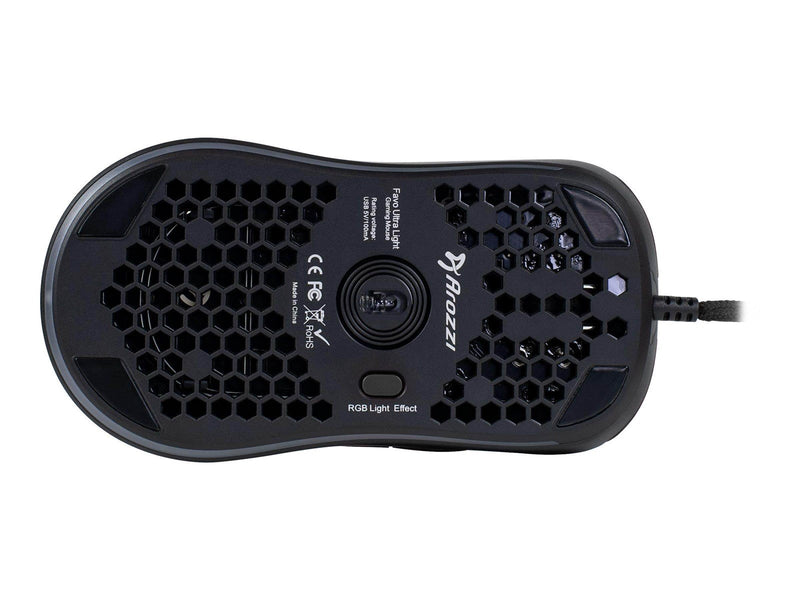 Arozzi Favo - mouse - USB - black - Maus (Schwarz)