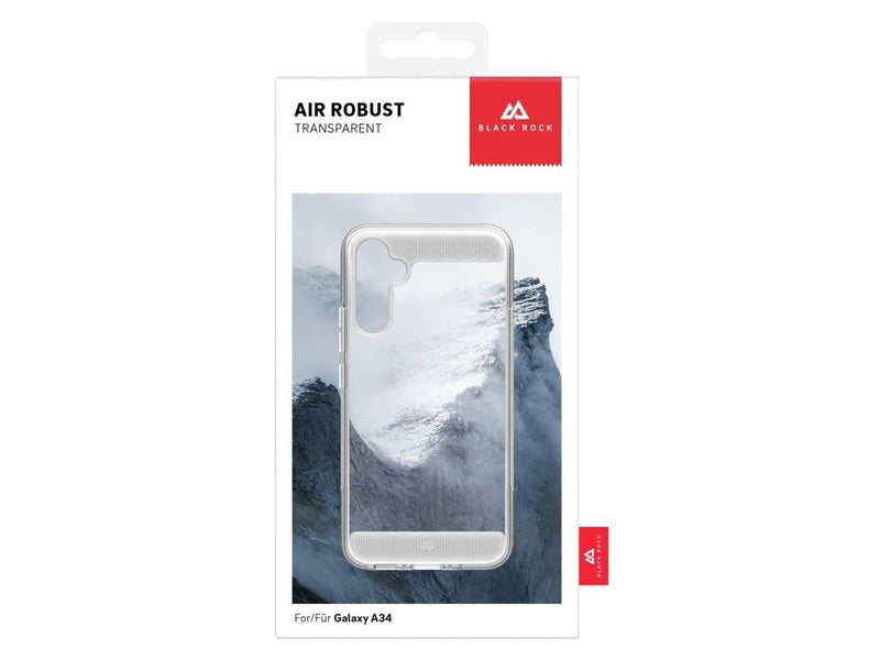 Hama Black Rock Air Robust Phone Case Samsung A34 5G Transparent