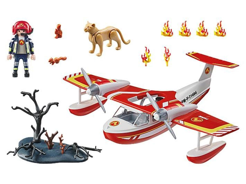 Playmobil Action - Feuerwehrflugzeug mit Löschfunktion
