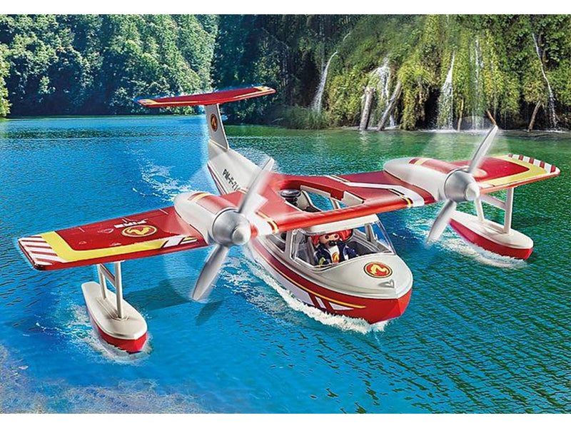 Playmobil Action - Feuerwehrflugzeug mit Löschfunktion
