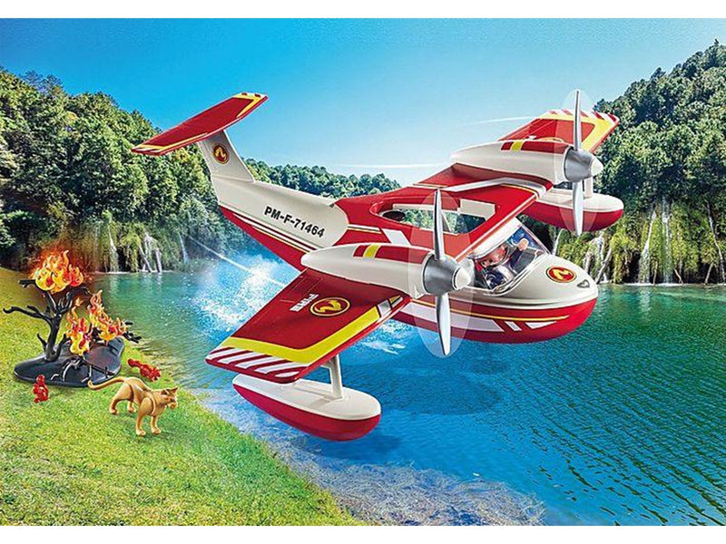 Playmobil Action - Feuerwehrflugzeug mit Löschfunktion