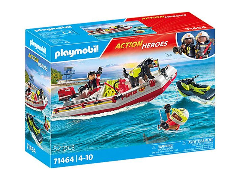 Playmobil Action - Feuerwehrboot mit Aqua Scooter