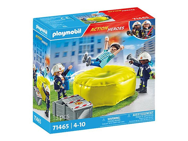 Playmobil Action - Feuerwehrleute mit Luftkissen