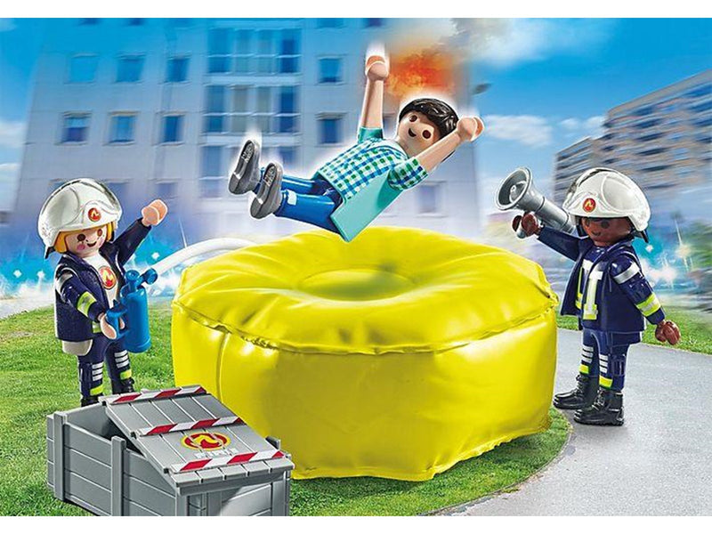 Playmobil Action - Feuerwehrleute mit Luftkissen